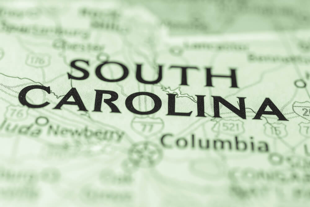 South Carolina map focus
